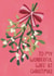 'To my wonderful wife at Christmas' mistletoe Christmas card created by Raspberry Blossom