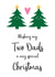 A cute two Dads fathers Christmas card from the kids, for same sex parents created by Hello Fridays Studio