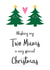 A cute two Mums Christmas card from the kids, for same sex parents - 2 mothers created by Hello Fridays Studio