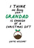 Christmas card for grandson or granddaughter created by IWLT