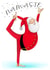 Funny alternative Christmas yoga Santa card - Namaste created by Peach Nut Studio