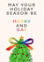 Merry and Gay Christmas Card - LGBTQ+ Xmas - Family & Friends - Festive and Fun created by Lisa Wardle