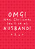 Cute Christmas card for fiancé - Next year you'll be my husband created by Bow & Bell