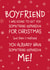 Perfect Card For Your Boyfriend Something Expensive Christmas Card created by Designed by Woobrew