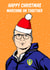 Funny Christmas card featuring former Leeds football manager, Marcelo Bielsa created by Graham Sanders