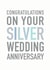 Silver Anniversary Card - 25 years created by Studio 9