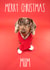 Adorable Dachshund Sausage Dog Christmas Card for Mum created by The Yorkshire Pawtrait Co.
