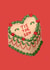 Quirky Christmas Holiday Food Card - Vintage Cake Icing - Tis The Season created by Louise Quokka