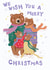 Bear Family Merry Christmas Card - Cute Animal Card created by Marie Wilkinson