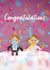 Cute Wedding card for newly married couple – Congratulations created by Simon Whittaker