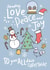 A Cute doodle Christmas Card to a family created by Jodie Gaul & Co