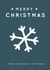 Minimalist Christmas Card - Snowflake - From our Family to Yours created by Jodie Gaul & Co