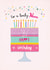 Illustrated Birthday cake card for Nana created by Pencilface