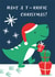 Have a T-rrific Christmas - Grandchild- Cute T-Rex created by Dinky Rouge