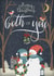 Cute Christmas card for any couple - To the Both of You - Snowman Snowlady created by Bliss 