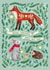 Folk Forest Animals Christmas card created by Watercolour Sky 