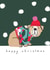 Cute dog christmas card for animal lovers created by Stop the Clock Design