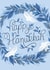 Happy Hanukkah Wreath - Handlettered - With Doves created by Paper Raven Co.