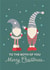 To partners, couple Christmas Gnonks card created by Poppy Lane
