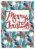 Traditional, vintage themed Christmas card created by Lucy Duckham Illustration