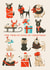 12 Dogs of Christmas Illustrated Christmas Card for Pet Lovers created by Flourish Paperworks