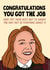 Funny Congratulations Card for Colleague - Featuring Annoying Advert Woman created by Woody's Design