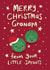 Cute Christmas Card for Grandpa - from the grand kids - Two Little Sprouts created by Tilly Bean Loves