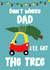 Cute Dad Christmas Card from the baby created by Ginger Peach Design