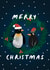 Cute Penguins in the Snow Xmas Card created by Rachael Powick