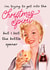 Funny Christmas card- Christmas spirit funny alcohol Christmas card created by Vanilla Frosting Studio