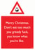 Rude Christmas Card - Greedy Fuck created by Brainbox Candy