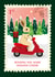 Holiday Rabbit Card – Vintage Stamp – Sending you some Holiday Cheer! created by TRICIA O