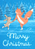 Cute Illustrated Christmas Card For Your Favourite Person – A Magical Friendship created by Teresa Kendel