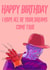 Happy Birthday Card - Freddy Krueger from Nightmare on Elm Street - Horror created by Morgan Masters