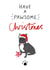 Pawsome Christmas Card- French Bulldog created by Laura Barnes