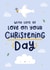 With Lots of Love On Your Christening Day Card created by Joanne Hawker