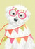 Cute Birthday Card - Party Dog Card created by Louise Tiler