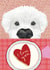 Cute Love Card for significent other - Dog and I Love You Cookie - created by Louise Tiler
