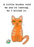 Funny cat leaving card created by suzcreate
