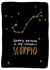 Scorpio Birthday Card - Constellation Card - October Birthday November Birthday created by Studio Yelle