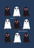 Cute Ghost Halloween card created by Bidds and Bobs Illustration