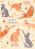 Cute Christmas card for everyone, especially cat lovers created by Grace Andersson