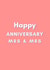 Mrs & Mrs anniversary card created by Proper job studio