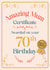 Cute Certificate for your Mum on her 70th Birthday created by Studio Peers