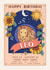 Pretty Birthday Card For Leo - Zodiac Sign Flowers and Personality created by Angie Spurgeon
