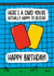 Funny Football Birthday Card | Football Pun Card created by TeePee Creations