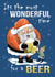 Funny Christmas beer related card created by Graphic Zombie