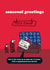 funny seasonal greetings train set card created by Modern Toss