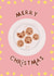 Merry Christmas Card for Food Lovers - Mince Pies - Christmas Food created by Marie Wilkinson