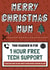 Tech Support Voucher Mum Christmas Card created by AbiGoLucky
